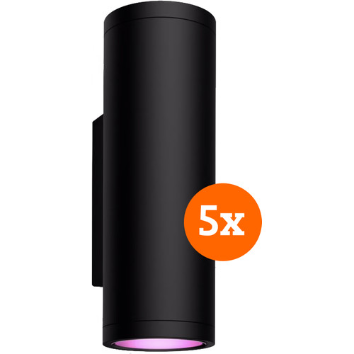 Philips Hue Appear muurlamp White and Color Zwart 5-Pack (smart lamp)