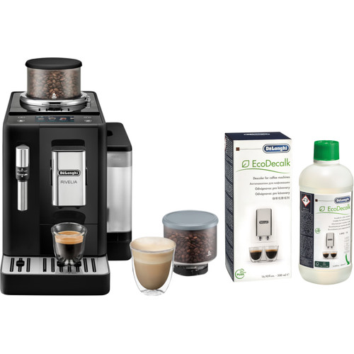 De'Longhi Rivelia EXAM440.35.B + Ontkalker (volautomatische espressomachine)