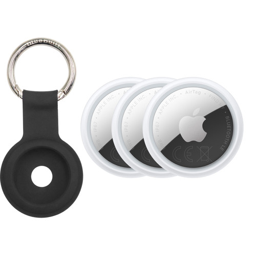 Apple AirTag 2 (3-Pack) + BlueBuilt Apple AirTag Sleutelhanger (Bluetooth tracker)