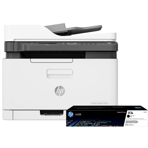 HP Color Laser MFP 179fnw + 1 extra zwarte toner (printer)