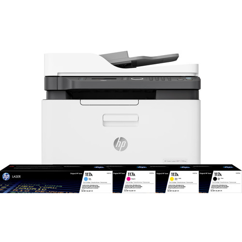 HP Color Laser MFP 179fnw + 1 extra set toners (printer)