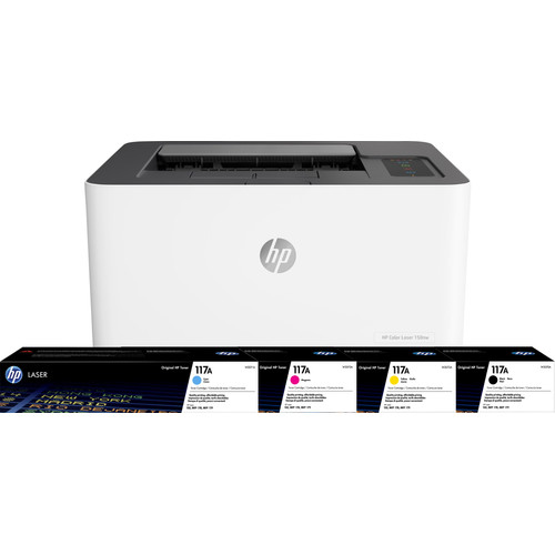 HP Color Laser MFP 150nw + 1 extra set toners (printer)