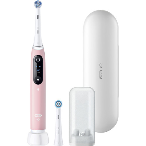 Oral-B iO Series 6N Licht Roze + extra iO Gentle Care opzetborstel (elektrische tandenborstel)