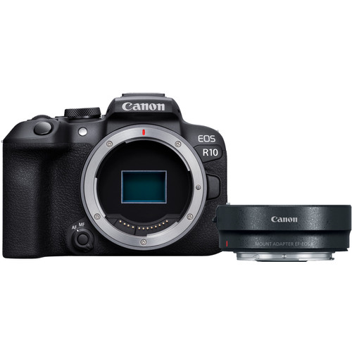 Canon EOS R10 + EF - EOS R Adapter (systeemcamera)