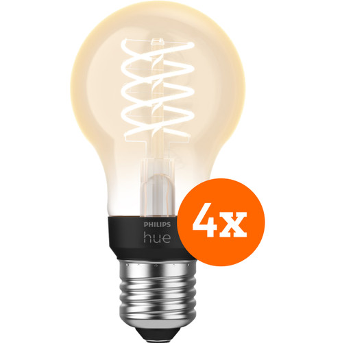 Philips Hue Filamentlamp White Standaard E27 - 2023 - 4-pack (smart lamp)