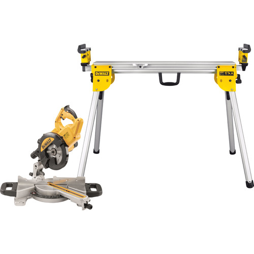 DeWalt DWS774-QS + DeWalt DE7033-XJ (afkortzaag)