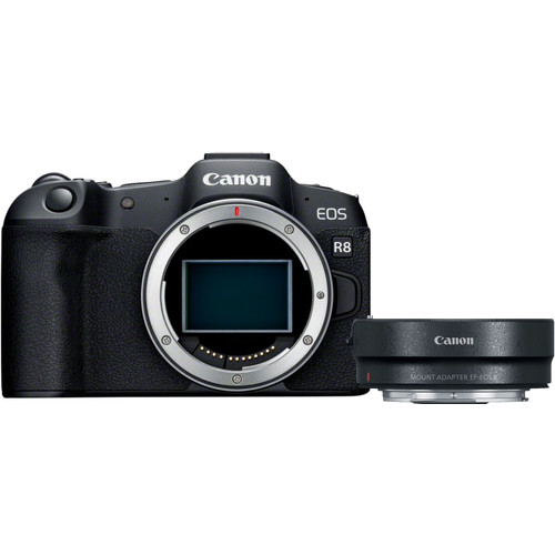 Canon EOS R8 + EF-EOS R Adapter (systeemcamera)