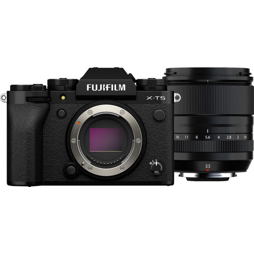 Fujifilm X-T5 Zwart + XF 33mm f/1.4 R LM WR (systeemcamera)