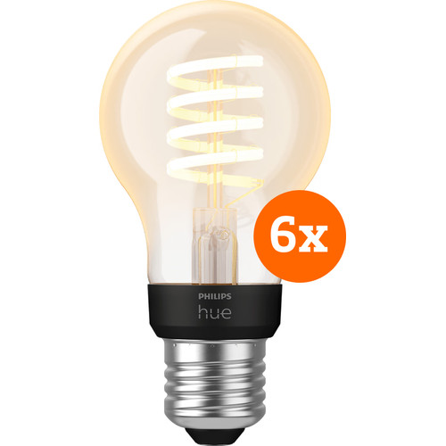 Philips Hue Filament White Ambiance Standaard 6-pack (smart lamp)