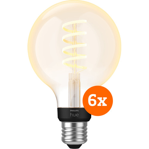 Philips Hue Filament White Ambiance Globe 6-pack (smart lamp)