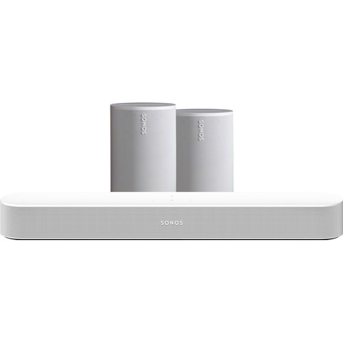 Sonos Beam Gen2 Wit + 2x Era 100 Wit (soundbar)