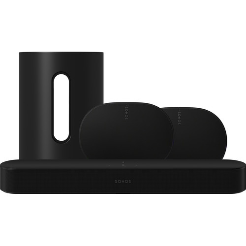 Sonos Beam Gen2 Zwart + 2x Era 300 Zwart + Sub Mini Zwart (soundbar)