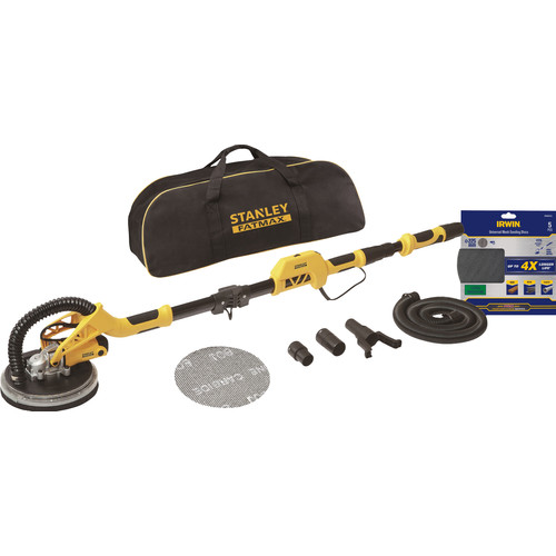 Stanley Fatmax SFMEE500S-QS + Irwin Mesh Schuurgaas 225 mm K120 (5x) (schuurmachine)