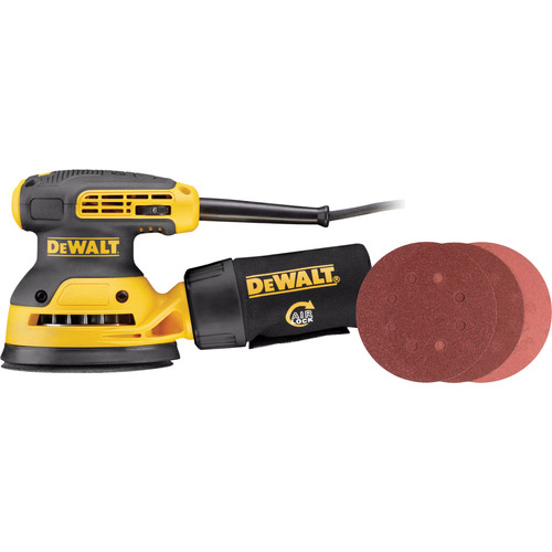 DeWalt DWE6423-QS + Bosch Schuurschijf 125 mm K80, K120, K240 (25x) (schuurmachine)