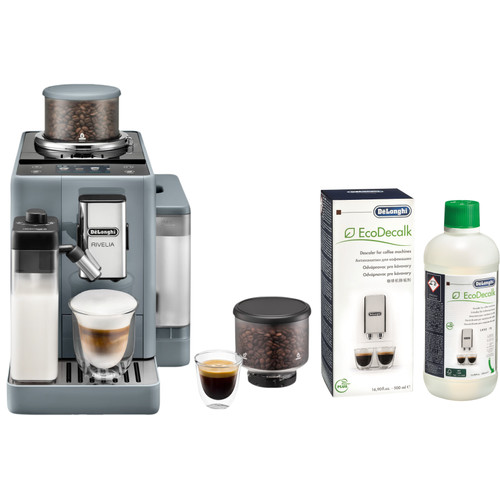 De'Longhi Rivelia EXAM440.55.G + Ontkalker (volautomatische espressomachine)