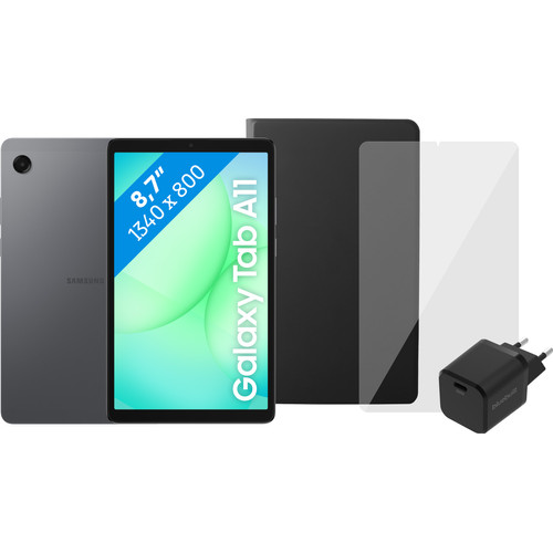 Samsung Galaxy Tab A11 8,7 inch 64GB Wifi Grijs + Compleet Accessoirepakket (tablet)