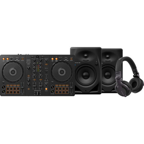 Pioneer DJ DDJ-FLX4 + Pioneer DJ HDJ-CUE1 + Pioneer DJ DM-50D-BT Zwart (DJ controller)