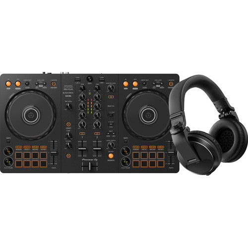 Pioneer DJ DDJ-FLX4 + Pioneer DJ HDJ-X5 Zwart (DJ controller)