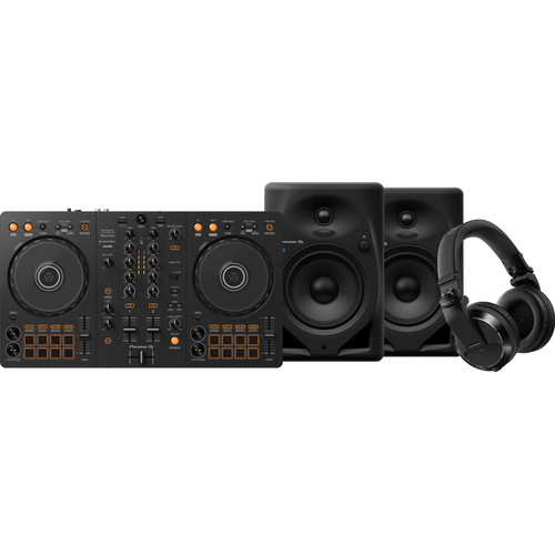 Pioneer DJ DDJ-FLX4 + Pioneer DJ HDJ-X7 Zwart + Pioneer DJ DM-50D-BT Zwart (DJ controller)