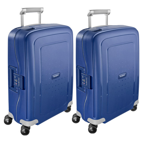 Samsonite S'Cure Spinner 55cm Dark Blue Duo Kofferset