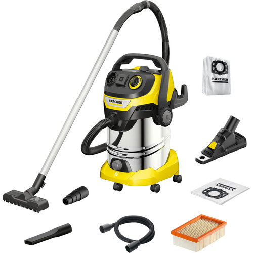 Karcher WD 6 P S V-30/6/22/T *EU III incl. boorstofopvanger + stofzuigerzakken (4x) (bouwstofzuiger)