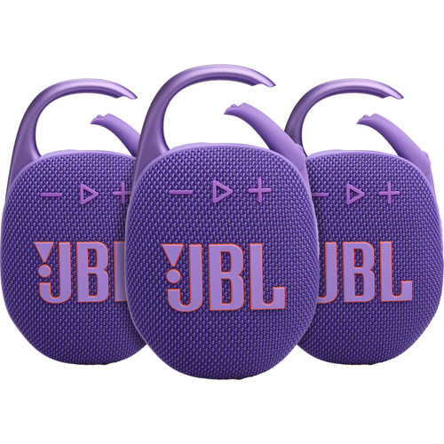 JBL Clip 5 Paars 3-pack (bluetooth speaker)