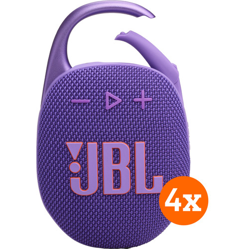 JBL Clip 5 Paars 4-pack (bluetooth speaker)