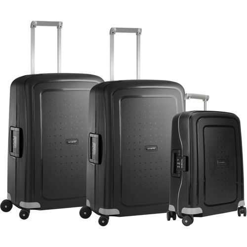 Samsonite S'cure Spinner 69+69+55cm Black kofferset