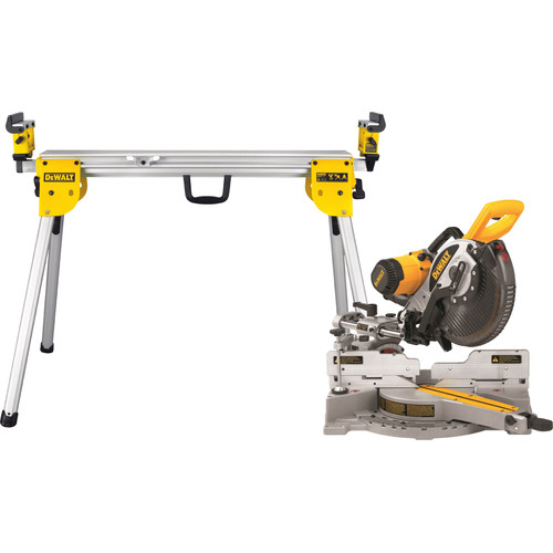 DeWalt DWS727-QS + DeWalt DE7033-XJ (afkortzaag)
