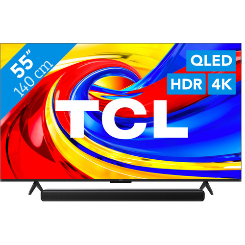 TCL 55" QLED P79L 4K (2026) + TCL S45H 2.0 Soundbar (televisie)