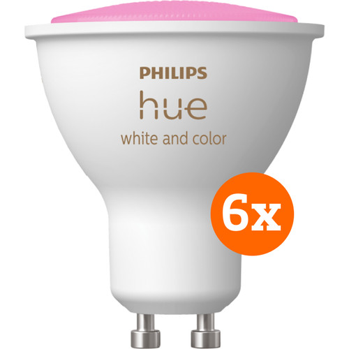 Philips Hue White and Color GU10 6-pack (smart lamp)
