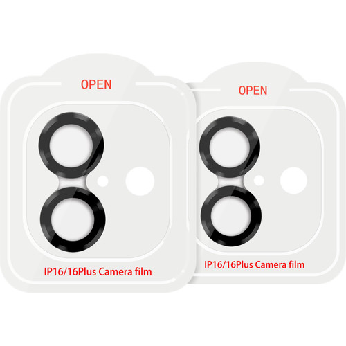 BlueBuilt Apple iPhone 16/16 Plus Camera Lens Protector Aluminium Duo Pack (camera protector voor mobiele telefoon)
