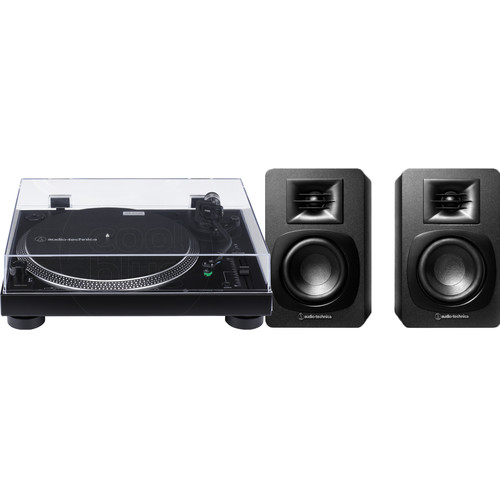 Audio Technica AT-LP120XUSB + Audio-Technica ATH-SP3X Zwart (platenspeler)