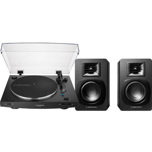 Audio Technica AT-LP3XBT + Audio-Technica ATH-SP3X Zwart (platenspeler)
