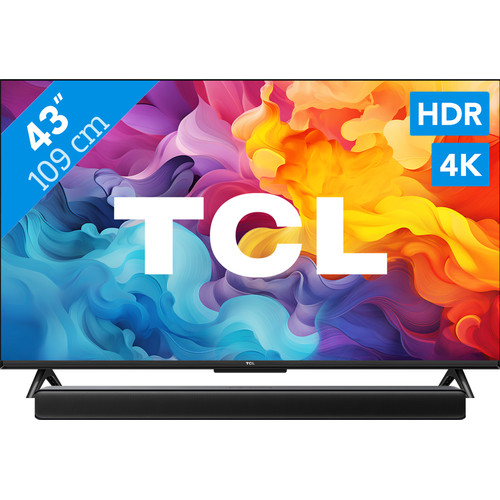 TCL 4K Led 43P61B + TCL S45H 2.0 Soundbar (televisie)