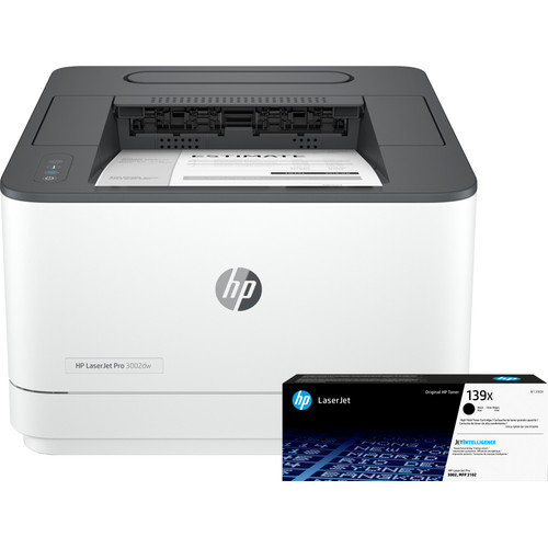 HP LaserJet Pro 3002dw + 1 extra zwarte XL toner (printer)