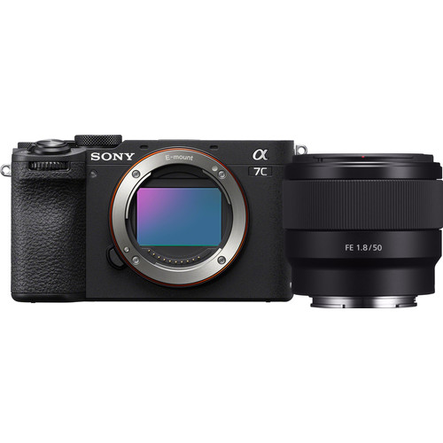 Sony A7C II Zwart + FE 50mm f/1.8 (systeemcamera)