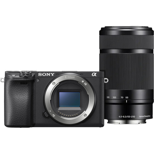Sony Alpha A6400 + E PZ 16-50mm II + 55-210mm (systeemcamera)