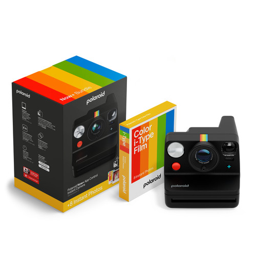 Polaroid Now+ 3 Zwart + Color Film (8 stuks) (instant camera)