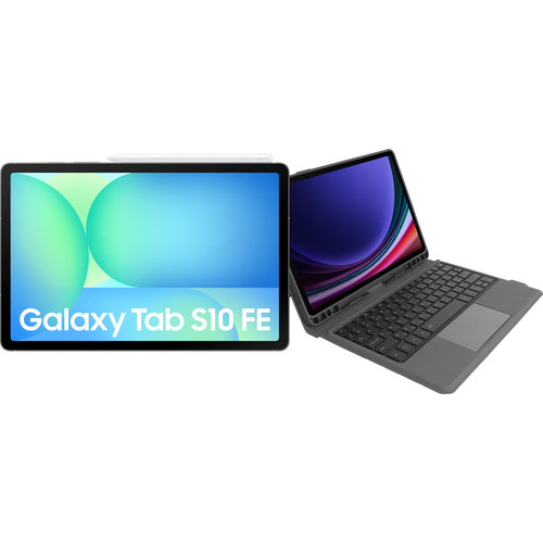 Samsung Galaxy Tab S10 FE 10,9 inch 256GB Wifi Grijs + Toetsenbord Hoes AZERTY (tablet)