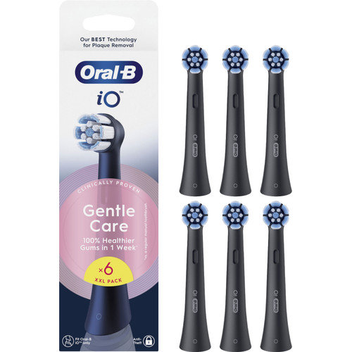 Oral-B iO Gentle Care Zwart (6 stuks) (opzetborstel voor elektrische tandenborstels)