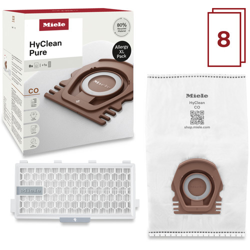 EnviroCare Deluxe HEPA Vacuum Bags For Miele G & N Canisters | 5 Bags + 2 Filters | Fits 7189520