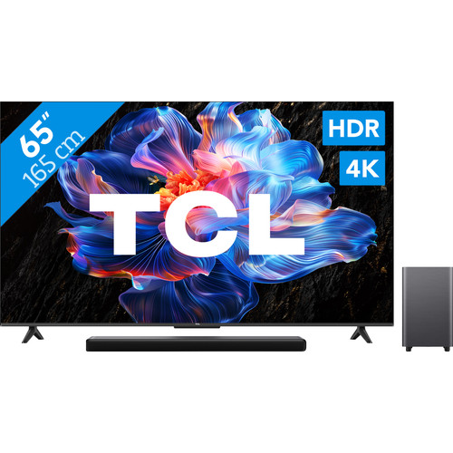 TCL 65" Led P61K 4K (2025) + TCL S55H 2.1 Soundbar (televisie)