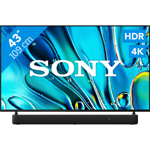 Sony Bravia 3 43" 4K Led (2025) + Sony HT-S2000 Zwart (televisie)