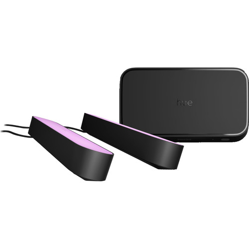 Philips Hue Play Lichtbalk Zwart 2-pack + HDMI Sync Box 8K (smart lamp)