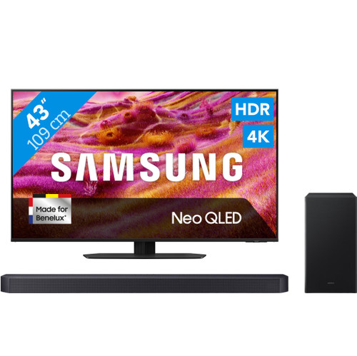 Samsung 43" Neo QLED QN90F 4K (2025) + Samsung HW-B750F (2025) (televisie)