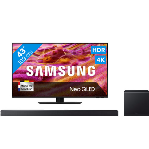 Samsung 43" Neo QLED QN90F 4K (2025) + Samsung HW-QS700F (2025) (televisie)