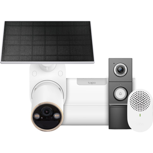 TP-Link Tapo C460 Solar Kit + H500 CentralHub + D235 Smart Battery & Wired Doorbell (IP-camera)