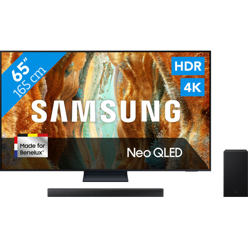 Samsung 65" Neo QLED QN73F 4K (2025) + Samsung HW-B750F (2025) (televisie)