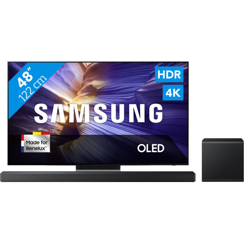 Samsung 48" OLED S90F 4K (2025) + Samsung HW-QS700F (2025) (televisie)